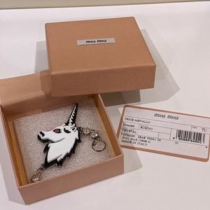 Miu Miu Unicorn Keychain/Bag Charm
